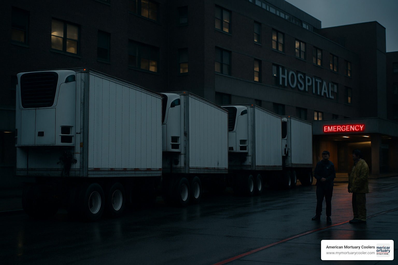 Refrigerated Trucks as Morgues: A Chilling Look at Emergency Solutions - American Mortuary Coolers & Equipments Refrigerated Trucks as Morgues: A Chilling Look at Emergency Solutions - American Mortuary Coolers & Equipments